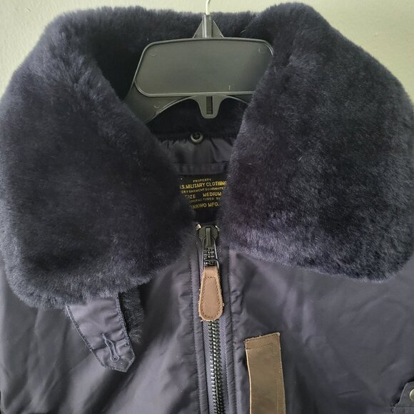 Okonkwo Military Jacket Men's Black US Air Force Logo Long Sleeve Size Medium - Picture 9 of 12